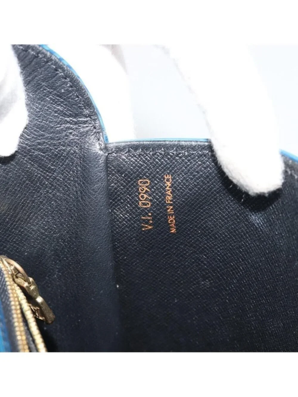 Authentic LOUIS VUITTON Epi Saint Cloud GM Shoulder Bag Blue M52195 LV